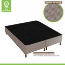 Ver imagem 3 de Base Box Queen Galaxy 42x158x198cm Prata/Rustico Paropas By Ecosono