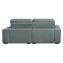 Ver imagem 5 de Sofa Retratil Reclinavel 2 Lugares 2,60m Crystal Veludo Cinza Lansofbr Lansof Brasil