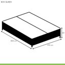 Ver imagem 4 de Base Box Queen Mônaco 42x158x198cm Branco/Rustico/Bordo Paropas By Ecosono