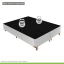 Ver imagem 5 de Base Box Queen Mônaco 42x158x198cm Branco/Rustico/Bordo Paropas By Ecosono