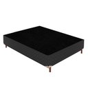 Ver imagem 1 de Base Box Casal Íris 42x138x188cm Preto/Elegancy Paropas By Ecosono