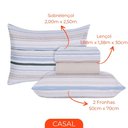 Ver imagem 3 de Jogo de Lençol Cama Box Casal Kit 4 Peças com Elástico Sonhare Sultan Cancun