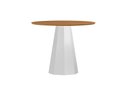Ver imagem 1 de Mesa Jantar Isis 117x117 sem Vidro Off White/ype - Nc