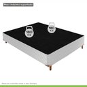Ver imagem 5 de Base Box Casal Mônaco 42x138x188cm Branco/Rustico/Bordo Paropas By Ecosono