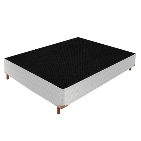 Base Box Casal Mônaco 42x138x188cm Branco/Rustico/Bordo Paropas By Ecosono