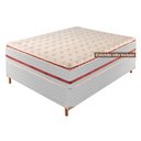 Ver imagem 6 de Base Box Casal Mônaco 42x138x188cm Branco/Rustico/Bordo Paropas By Ecosono