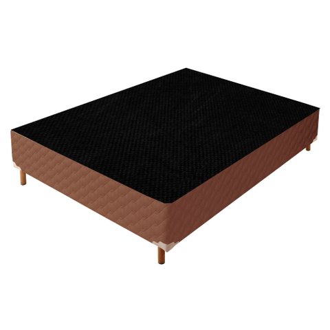 Base Box Casal Samambaia 42x138x188cm Marrom/Rustico Cerejeira Paropas By Ecosono