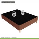 Ver imagem 5 de Base Box Casal Samambaia 42x138x188cm Marrom/Rustico Cerejeira Paropas By Ecosono