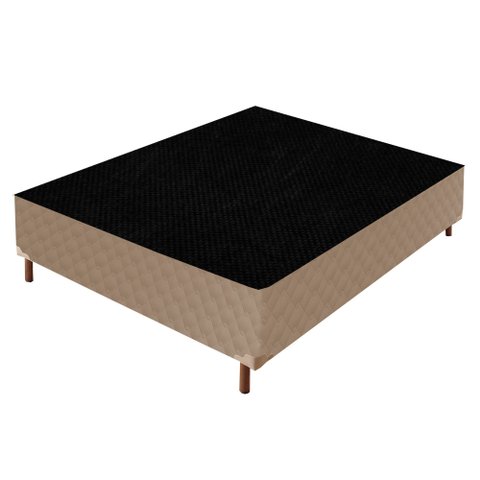 Base Box Casal Júlia 42x138x188cm Bege Paropas By Ecosono
