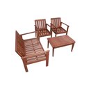 Ver imagem 2 de Conjunto Namoradeira Poltronas e Mesa de Apoio 4 Peças San Martino