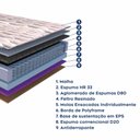 Ver imagem 5 de Colchão Queen Molas Ensacadas Mônaco 32x158x198cm Paropas by Ecosono