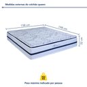 Ver imagem 4 de Colchão Queen Molas Ensacadas Mônaco 32x158x198cm Paropas by Ecosono