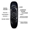 Controle Mini Teclado Air Mouse Wireless sem Fio Android - 2