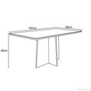 Ver imagem 3 de Conjunto Sala de Jantar Mesa Anitta 1,60x0,90m com 6 Cadeiras Ana Ype/off White/veludo Preto