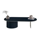 Ver imagem 2 de Mesa de Centro Ipê em Madeira Maciça Ébano Metal Champagne