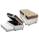 Ver imagem 1 de Cama Box Baú c/Auxiliar Solteiro: Colchão Espuma Orthoflex D33 Comfortpedic Line + Base CRC