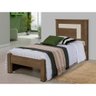 Cama De Solteiro Luther Castanho Com Colchão - 5