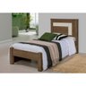Cama De Solteiro Luther Castanho Com Colchão - 4