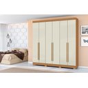 Ver imagem 2 de Guarda Roupa 6 Portas 2 Gavetas Internas - 230