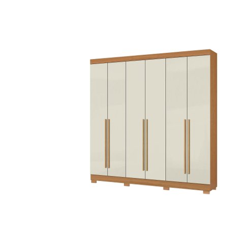Guarda Roupa 6 Portas 2 Gavetas Internas - 230