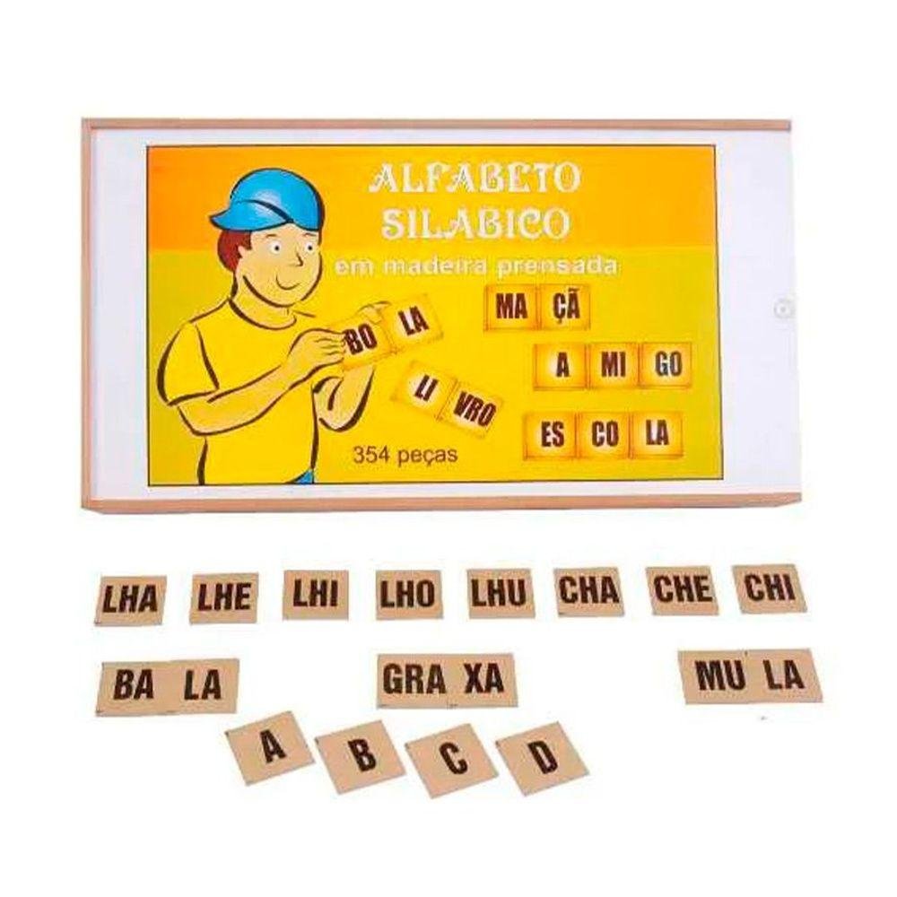 Brinquedos Educativos Alfabeto Silábico 354 Peças - 3