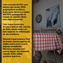 Ver imagem 4 de Toalha de Mesa Térmica Pvc Xadrez Jantar Cozinha 1,40 X 2,20 Titulo Xadrez Vermelho