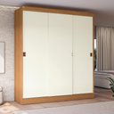 Ver imagem 1 de Guarda-roupa 3 Portas de Correr Kappesberg Canela/off White 180cm