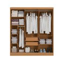 Ver imagem 5 de Guarda-roupa 3 Portas de Correr Kappesberg Canela/off White 180cm