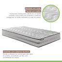 Ver imagem 3 de Colchão Solteirinho Unique D33 Plus Duoface 25x78x188cm Paropas by Ecosono
