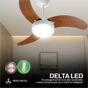 Ver imagem 3 de Ventilador de Teto Inverter Venti Delta Branco Super LED + Controle Remoto