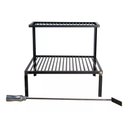 Ver imagem 2 de Grelha em Aço Carbono Parrilla Rústica Barra Chata 45cm Atiçador de Fogo