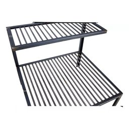 Grelha em Aço Carbono Parrilla Rústica Barra Chata 45cm Atiçador de Fogo - 3