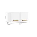 Ver imagem 4 de Cozinha Completa Aço C/ Portas Vidro Bella Bertolini - Branco