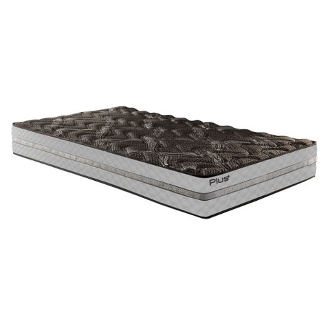 Colchão Solteiro Unique D33 Plus Duoface 20x88x188cm Paropas By Ecosono Preto/Elegancy/Black