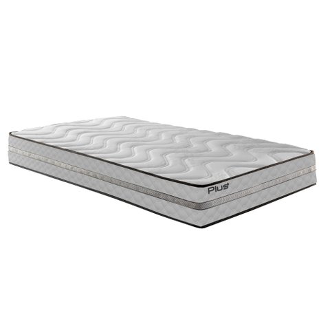 Colchão Solteiro Unique D33 Plus Duoface 25x88x188cm Paropas By Ecosono Branco/Rustico/Clean