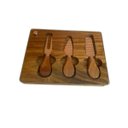 Ver imagem 1 de Kit 3 Utensilios para Queijo com Tampa de Vidro - Presente Tuut