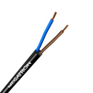 Cabo Pp 2x2,5mm Megatron Bobina com Fio de 15 Metros Cor:preto