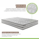 Ver imagem 3 de Colchão Viúva Unique D33 Plus Duoface 25x128x188cm Paropas By Ecosono Branco/Rustico/Clean