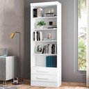 Ver imagem 4 de Conjunto 2 Estantes Livreiro Kenner Branco