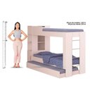 Ver imagem 6 de Beliche Ditália Cama Aux c/colchões+ Kit luz CM-15 COR:branco