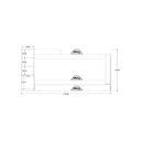 Ver imagem 5 de Beliche Ditália Cama Aux c/colchões+ Kit luz CM-15 COR:branco