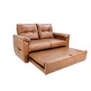 Ver imagem 4 de Sofá Cama 2 Lugares Casal 1,60 Mts Facto Marrom Tiffany Matrix Cor:sintetico Rustico Whisky