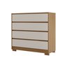 Cômoda com 4 Gavetas 100% Mdf Camarú com Pérola Miray - Robel Móveis - 6
