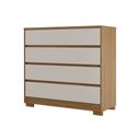 Ver imagem 6 de Cômoda com 4 Gavetas 100% Mdf Camarú com Pérola Miray - Robel Móveis