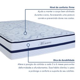 Colchão Casal Molas Ensacadas Mônaco 32x138x188cm  - 9