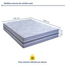 Ver imagem 4 de Colchão Casal Molas Ensacadas Samambaia 30x138x188cm Paropas By Ecosono Cinza/Rustico Prata