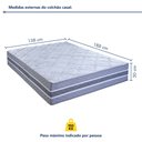 Ver imagem 4 de Colchão Casal Molas Ensacadas Samambaia 30x138x188cm Paropas by Ecosono