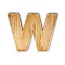 Ver imagem 1 de Petisqueira Letra W Tabua com Rebaixo Madeira Pinus Cesta Presente Decoração Mesa Posta - Woodspot