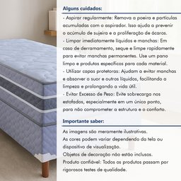 Colchão Solteiro Molas Ensacadas Samambaia 30x88x188cm  - 11