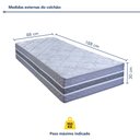 Ver imagem 4 de Colchão Solteiro Molas Ensacadas Samambaia 30x88x188cm Paropas By Ecosono Cinza/Rustico Prata